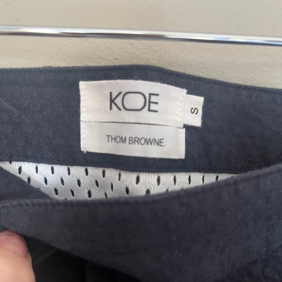 THOM‎ BROWNE Midi Skirt Womens Size Small Blue A Line Cotton Minimalist - Picture 2 of 4